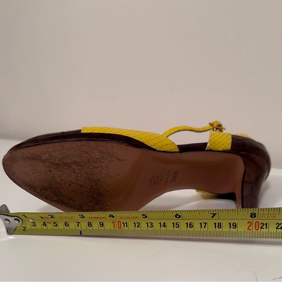 Dior Maryjane High Heels - Brown and Yellow Eu 36.5 - Picture 14 of 16